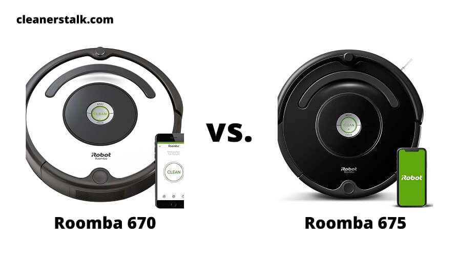 Comparación entre iRobot Roomba 670 y 675